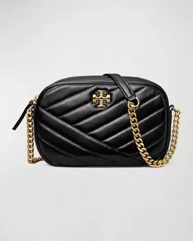 Стеганая сумка через плечо с шевроном Kira Chevron Tory Burch, цвет Black