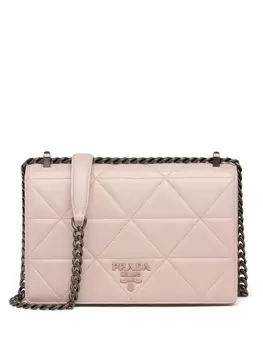 Стеганая сумка через плечо Spectrum Prada, розовый