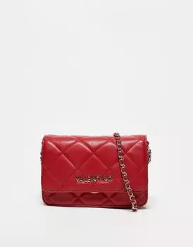 Стеганая сумка через плечо Valentino ocarina с цепочным ремнем красного цвета Valentino Bags