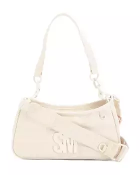 Стеганая сумка через плечо Zoia с футляром для визиток и подвесной сумкой Steve Madden, цвет Vanilla