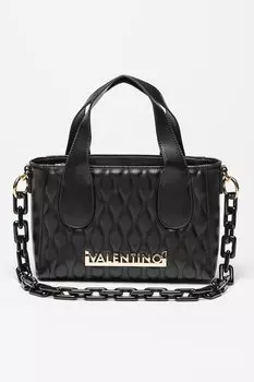 Стеганая сумка Copacabana из экокожи Valentino Bags, черный