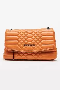 Стеганая сумка из экокожи Pierre Cardin, оранжевый