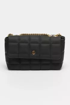 Стеганая сумка из экокожи U S Polo Assn , черный