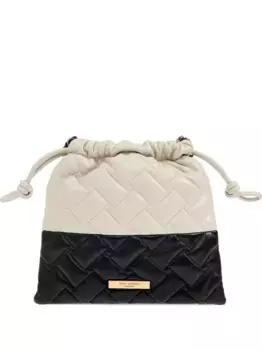 Стеганая сумка Kensington с кулиской Kurt Geiger London, черный