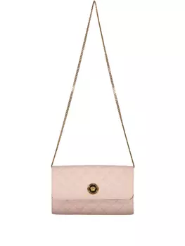 Стеганая сумка-клатч Versace, розовый