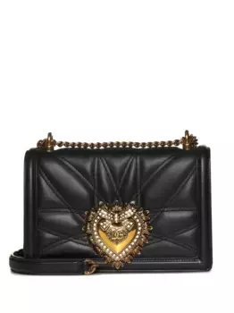 Стеганая сумка на плечо DOLCE & GABBANA, черный
