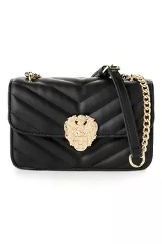 Стеганая сумка на плечо из экокожи Vince Camuto, черный