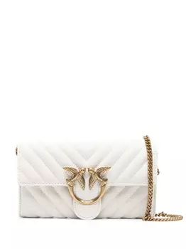 Стеганая сумка на плечо Love One PINKO, белый