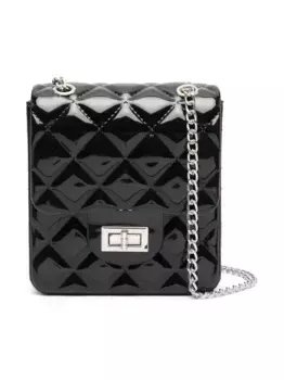 Стеганая сумка на плечо Monnalisa, черный