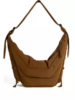 Стеганая сумка на плечо со шнуровкой LEMAIRE, коричневый