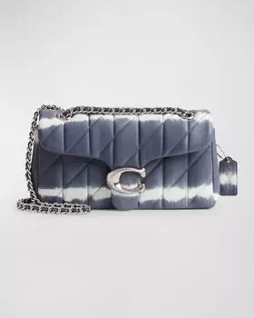 Стеганая сумка на плечо Tabby 26 с принтом тай-дай Coach, цвет Lhmidnight Navy Multi