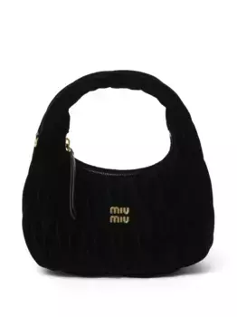 Стеганая сумка на плечо Wander MIU MIU, черный