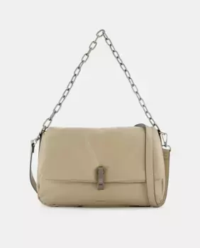 Стеганая сумка с двойной цепочкой Jo & Mr. Joe, серый