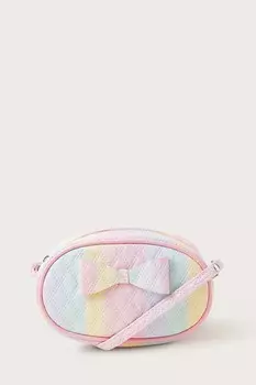 Стеганая сумка с радужным мотивом Monsoon, розовый