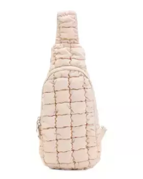 Стеганая сумка-слинг из нейлона Urban Expressions, цвет Natural