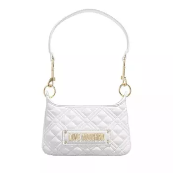 Стеганая сумка снята Love Moschino, белый