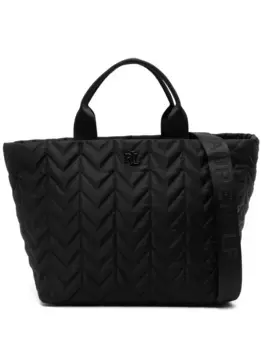 Стеганая сумка-тоут Lauren Ralph Lauren, черный