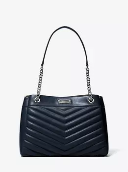 Стеганая сумка-тоут Whitney среднего размера Michael Kors, синий