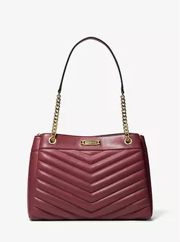Стеганая сумка-тоут Whitney среднего размера Michael Kors, красный