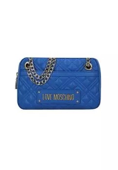 Стеганая сумочка 23 см LOVE MOSCHINO, цвет Sapphire
