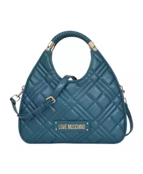 Стеганая сумочка со съемным ремешком Love Moschino, зеленый