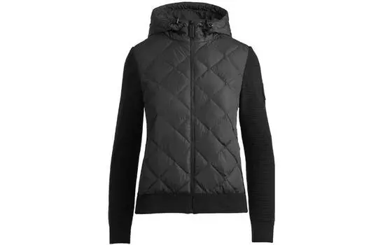 Стеганая трикотажная куртка HyBridge Canada Goose, черный