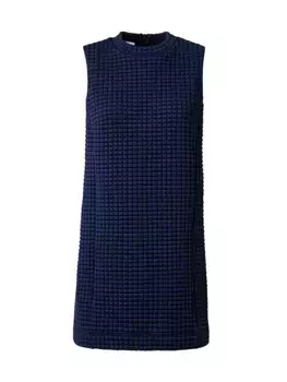 Стеганая туника без рукавов Akris Punto, темно-синий