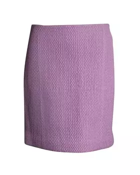 Стеганая юбка Bottega Veneta из розовой кожи, розовый