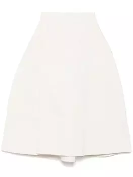 Стеганая юбка миди Daniela Gregis, белый