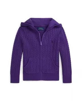 Стеганая водоотталкивающая куртка Barn для малышей и маленьких девочек Polo Ralph Lauren, фиолетовый