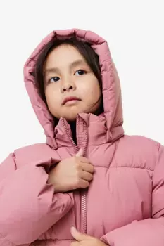 Стеганая водоотталкивающая куртка H&M, розовый