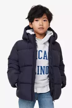 Стеганая водоотталкивающая куртка H&M, синий