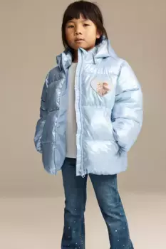 Стеганая водоотталкивающая куртка H&M, синий