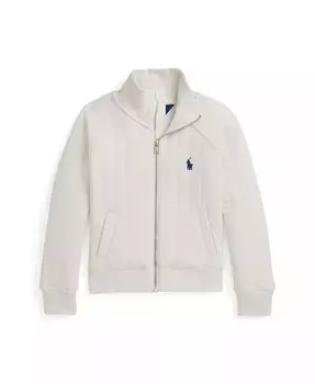 Стеганая жаккардовая куртка для малышей и маленьких девочек Polo Ralph Lauren, белый