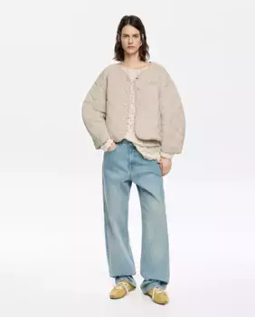 Стеганая женская куртка из технической ткани Bimba y Lola, бежевый