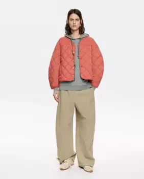 Стеганая женская куртка из технической ткани Bimba y Lola, коралловый