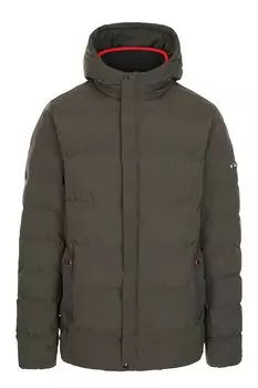 Стеганая зимняя куртка Habbton с карманами и капюшоном Trespass, хаки