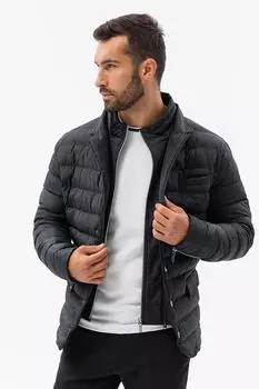 Стеганая зимняя куртка Ombre, черный