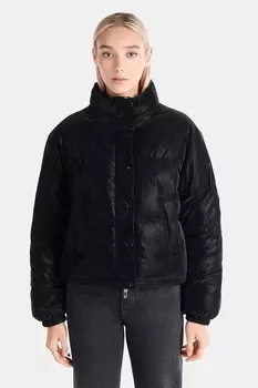 Стеганая зимняя куртка с высоким воротником Colin'S, черный