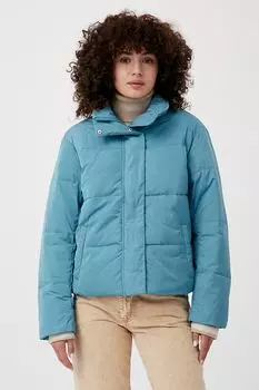 Стеганая зимняя куртка с высоким воротником Finn Flare, синий