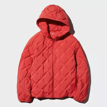 Стеганный пуховик Uniqlo Pufftech, 15 красный