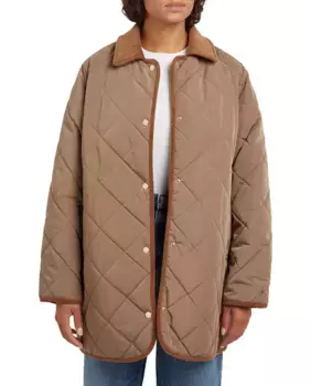 Стеганое двустороннее женское пальто Tommy Hilfiger, светло-коричневый