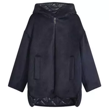 Стеганое макси-пальто Max Mara, синий