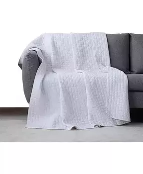Стеганое одеяло из 100% хлопка размером 50 x 60 дюймов MarCielo, белый