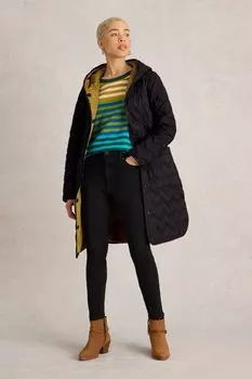 Стеганое пальто Арлет White Stuff, черный