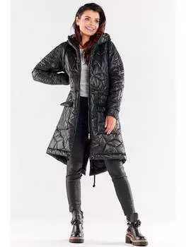 Стеганое пальто Awama, черный