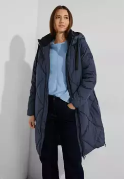Стеганое пальто Cecil на двусторонней молнии, синий