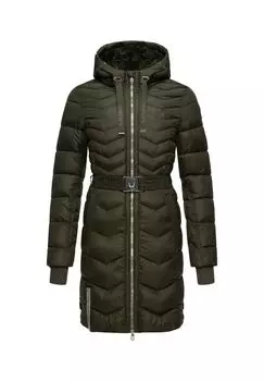 Стеганое пальто цикламен NAVAHOO, оливковый