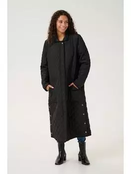 Стеганое пальто CULTURE, черный