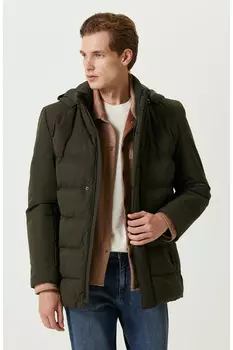 Стеганое пальто цвета хаки Network, хаки